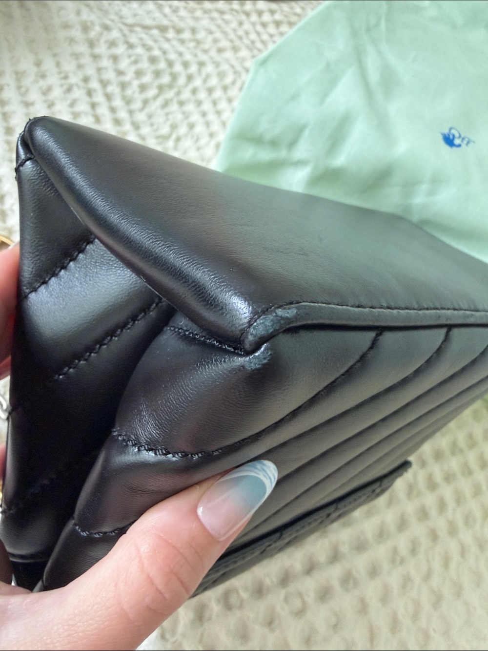 Off-White Jackhammer 19 Black Quilted Leather Handbag - Picture 5 of 16